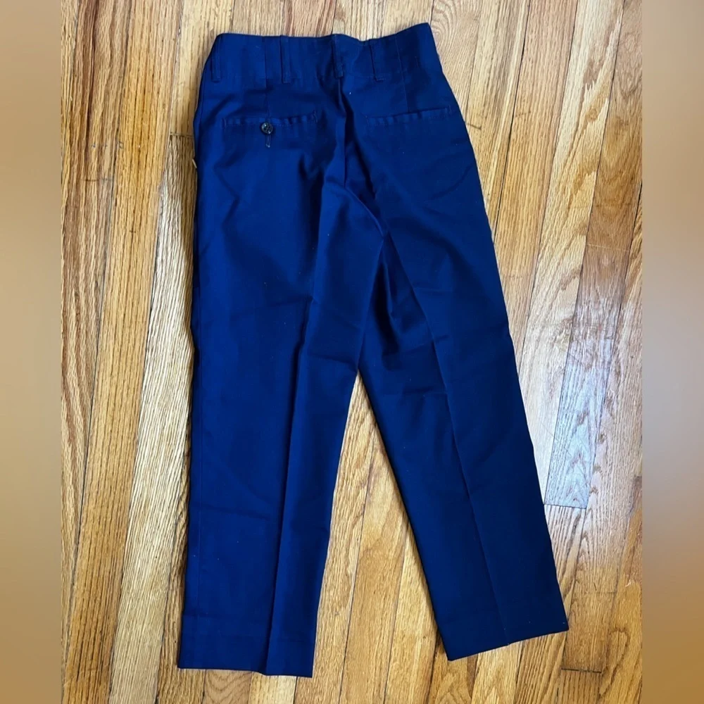 Vintage 1950s–60s Cub Scouts BSA Uniform Pants – Navy Blue with Gold Piping 🤎